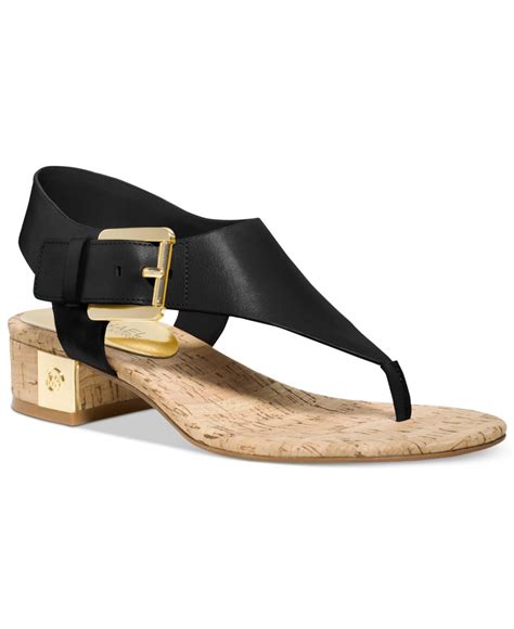 michael kors butterfly sandals|michael kors women's black sandals.